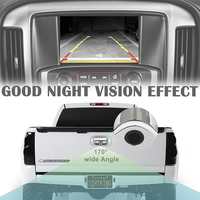 Backup Camera Tailgate Handle Rear View Camera Liftgate Latch Handle Chrome - Image 5