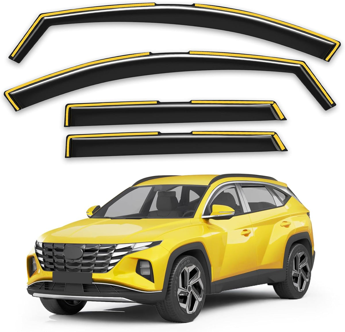 in-Channel Window Rain Guards Fit