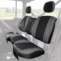 KEMIMOTO Seat Covers Black Compatible with Can Am Defender X MR/XT/Limited- Water-Resistant, 1680D Oxford Fabric, Zipper Pocket, Bolstered Seats Split Bench Only