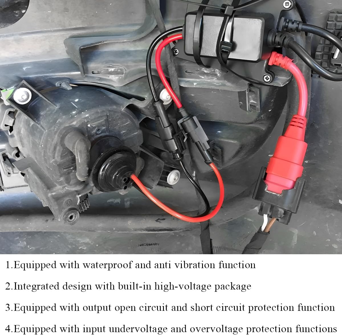DXNQ 2 PCS DC 12V 55W Xenon HID Ballast, Ultrathin Xenon HID Ballast Control Unit with Igniter Module, DC Headlight Stabilizer Control Module Replacement, Car Accessories