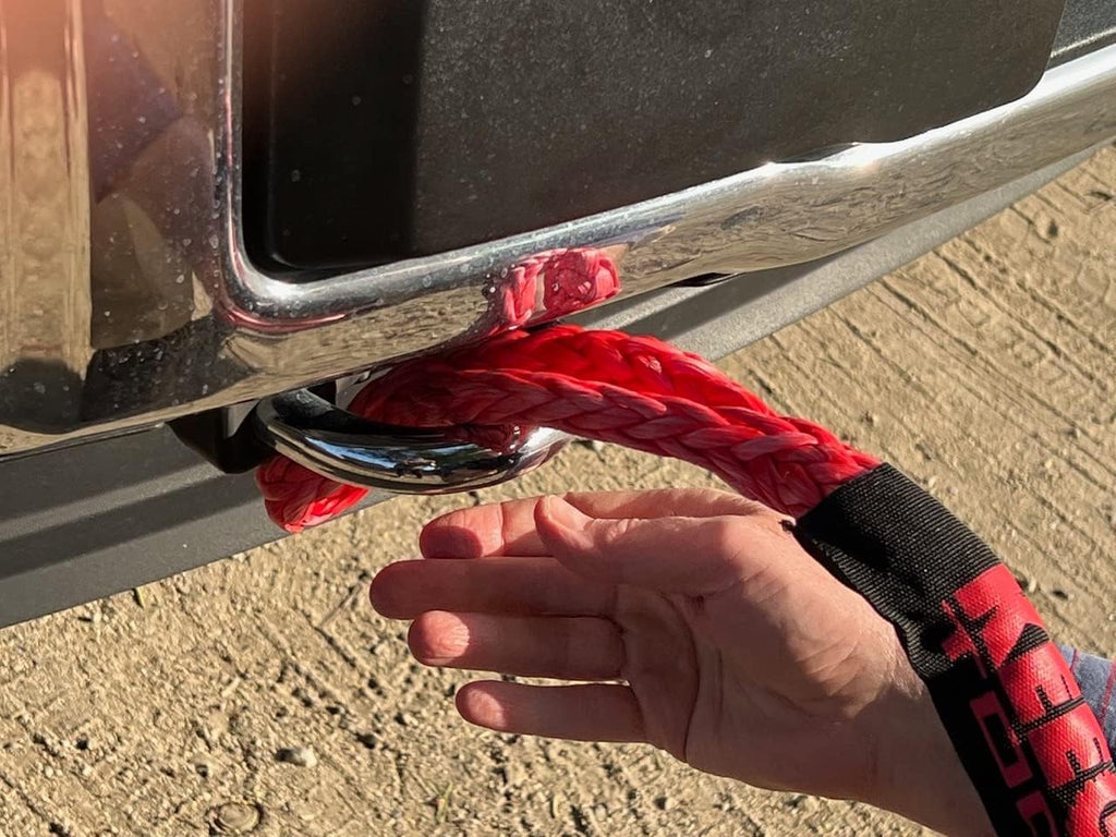 ½” x 24” Soft Shackle Recovery w/45,800 lbs Breaking Strength Stronger Than Steel But Floats Off Road Recovery Snowmobile Jeeps Trucks Boats Winch Shackle Snatch Rope