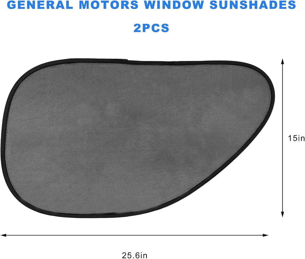 2 PCS Car Window Shades, Side Sun Visor UV Rays Protective Cover with 4 Suction Cups, Blackout Privacy Cooling Curtain Glare Sunlight Blocker for Most Cars Trucks SUVs
