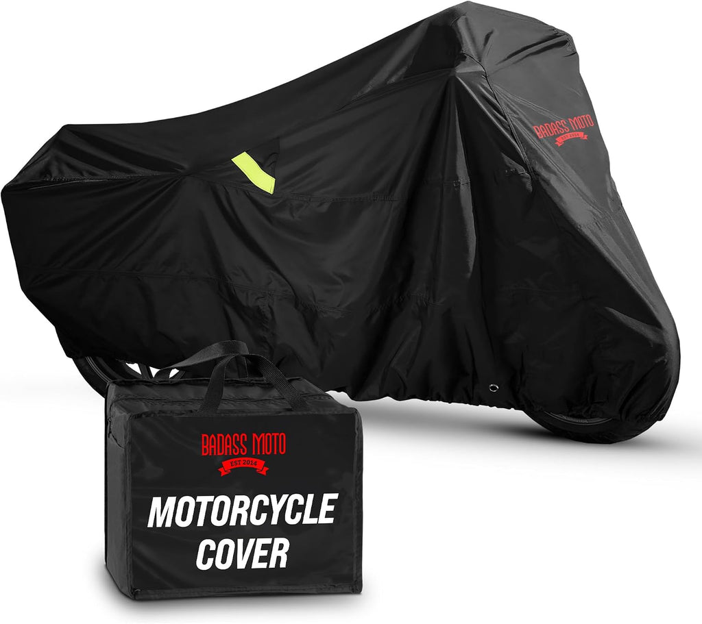 Badass Moto Ultimate Motorcycle Cover Waterproof Outdoor, Heavy Duty Motorcycle