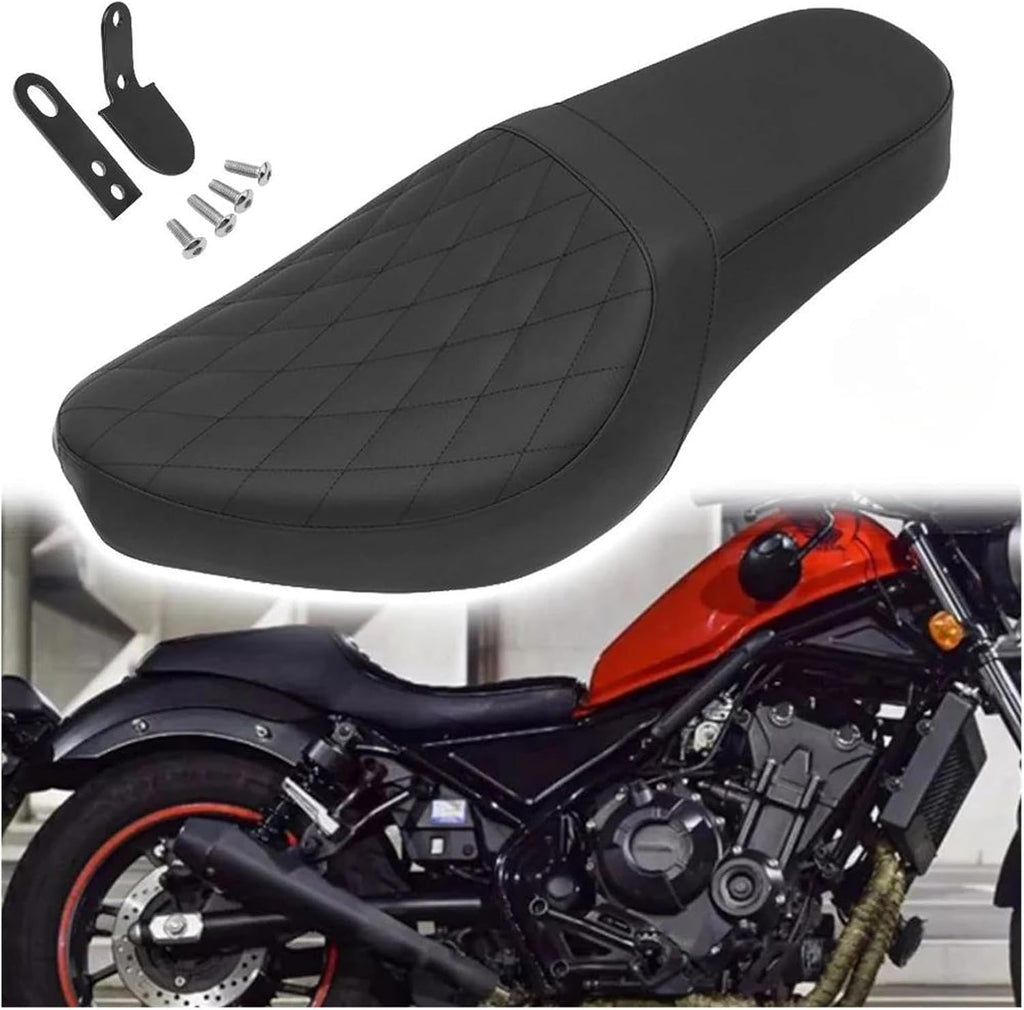 Rider Seat Cushion for Rebel for CMX 500 for CMX500 2017-2025 Motorcycle Two-Up Front Rear Driver Seat Passenger Cushions Seat Covers