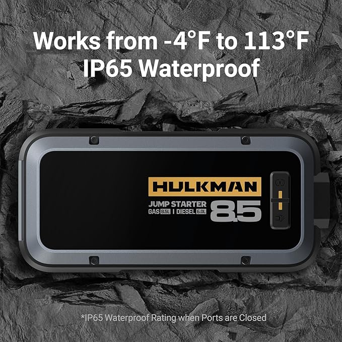 Hulkman Alpha85, Space Gray, 2000A 74Wh Smart Jump Starter, 12V Portable Car - Image 6