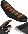 E Dirt Bike Seat Cover for Tutti Soleil01, Gripper Rubber Cover for Tuttio Soleil 01, Orange Stripes