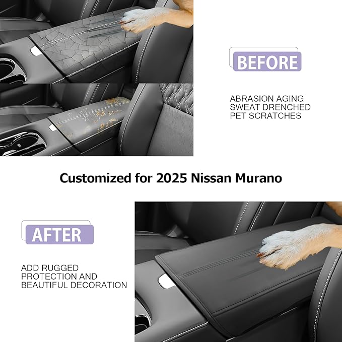 LUWU 2025 Murano Center Console Cover Compatible - Image 2