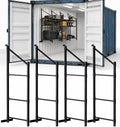 shipping container shelving brackets, d-ring mount, 3-tier, 4-pack, main product view