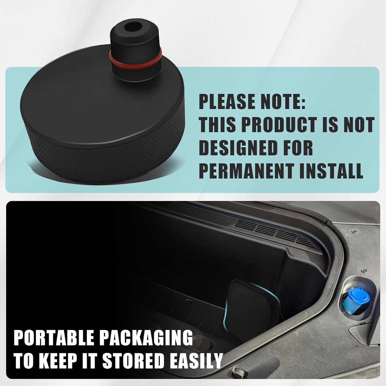 BestEvMod Compatible with Mach E Lifting Jack Pads Set of 4 Floor Jack Stand Compatible with 2026 2025 2024 2023 2022 2021 Mustang Mach-E Accessories