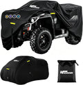 600D ATV Cover Waterproof Heavy Duty Trailerable 4 Wheeler Cover Waterproof Outdoor Quad Cover All Weather Season UV Protection for Polaris Kawasaki Yamaha Suzuki Honda