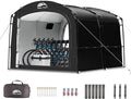 Happy Travel Bike Storage Tent, Outdoor 8×7×6.3ft Large 2-in-1 Portable Shed by HappyTravel