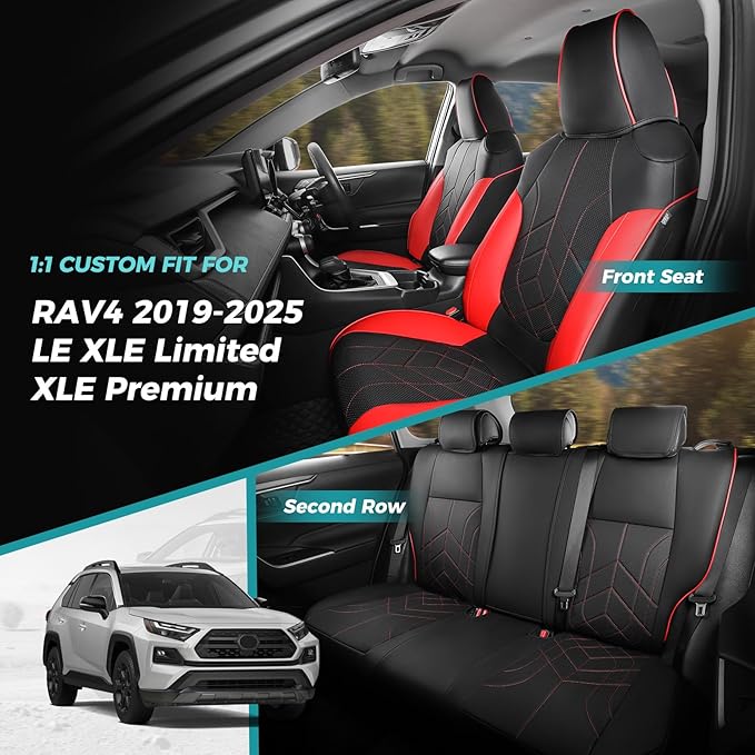 for Toyota RAV4 Seat Covers 2019 2020 2021 2022 2023 2024 2025 RAV 4 LE XLE - Image 7