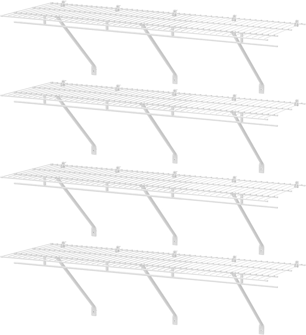 haushof 4 pack closet shelves wall mounted, 4, main product view