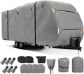 RV Cover for Grand Design Imagine 3000QB 2018–2026, 420D Oxford with Adjustable Straps, Travel Trailer Camper Storage Cover, Zipper Access for Driveway Seasonal Parking