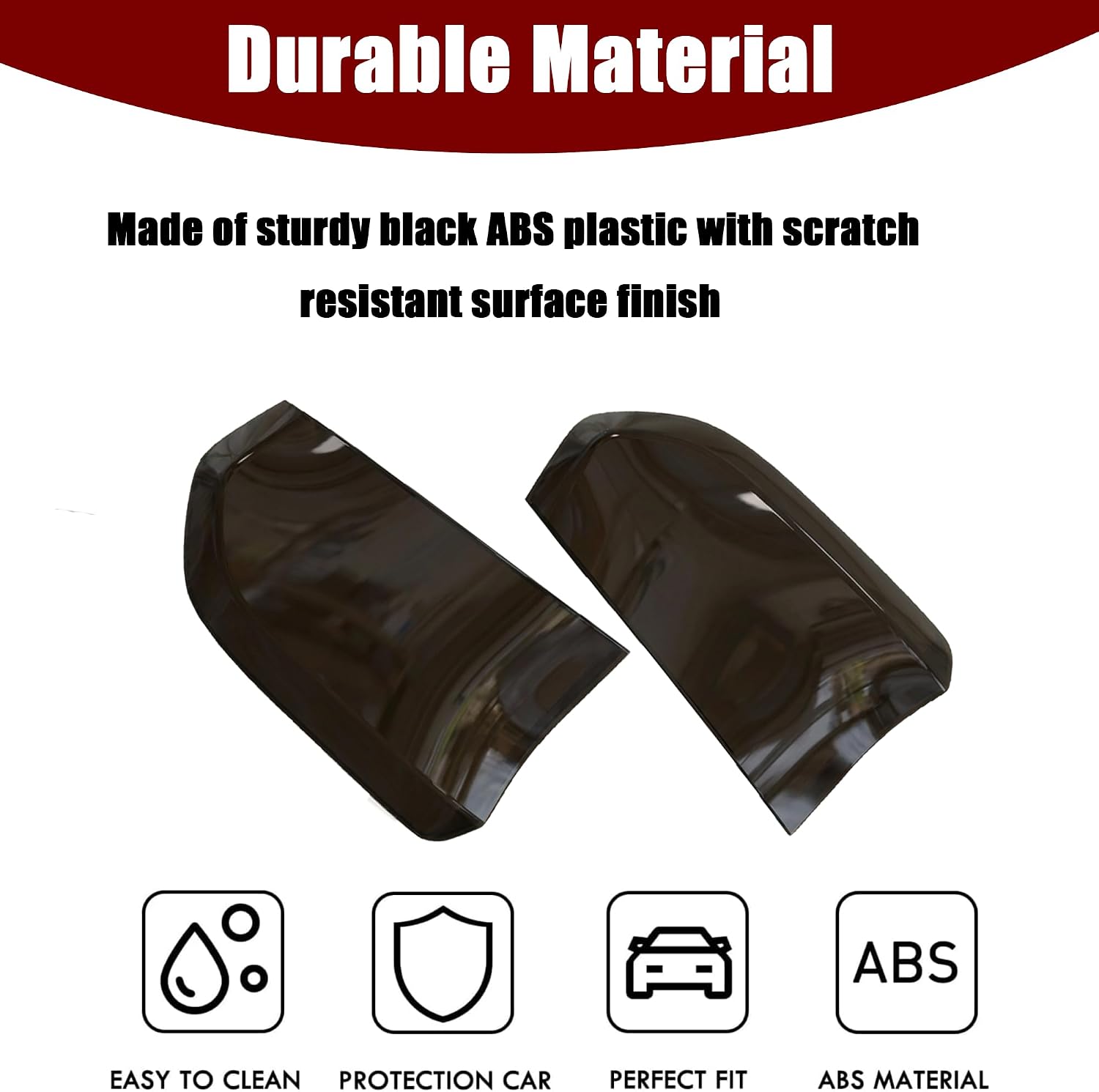Tail Light Covers Guards Tint Fit For Chrysler 300 2015-2023 Accessories 300C/ 300S/ Touring/Limited/Base, Smoked Black Rear Light Protective Cover Guards Trim Set Exterior