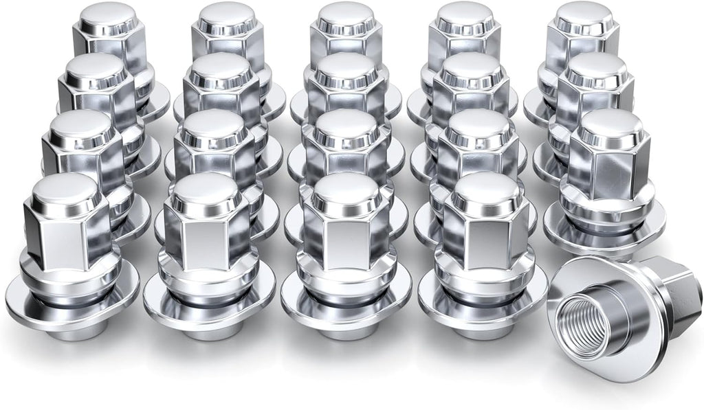 White Knight 7/16"-20 Chrome ET Bulge Lug Nut - 7802-20AM (20 Pack)