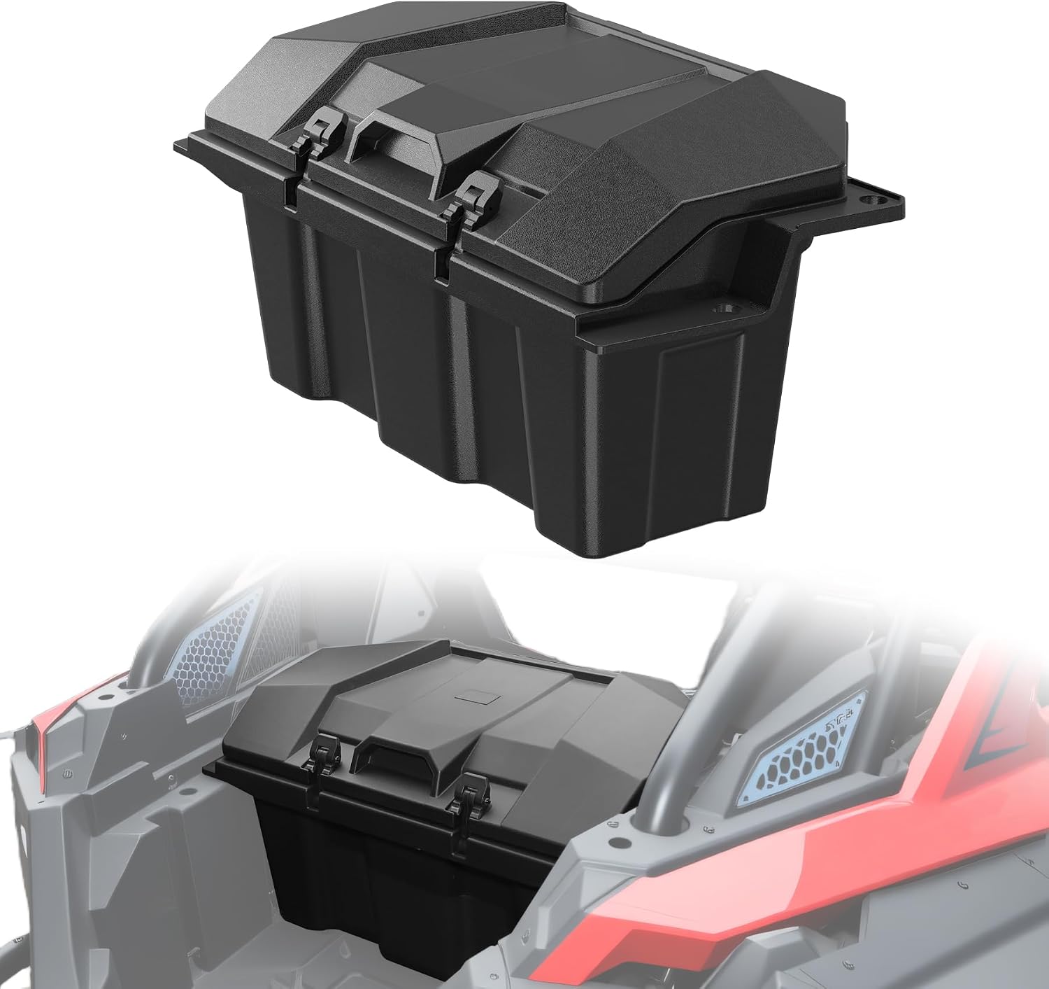 73 QT Rear Cargo Box for RZR PRO XP/RZR Turbo R/PRO S 2020-2026 | Water Rear Resistant Storage Bed Box, Cargo Storage Box, Replacement OEM #2883751