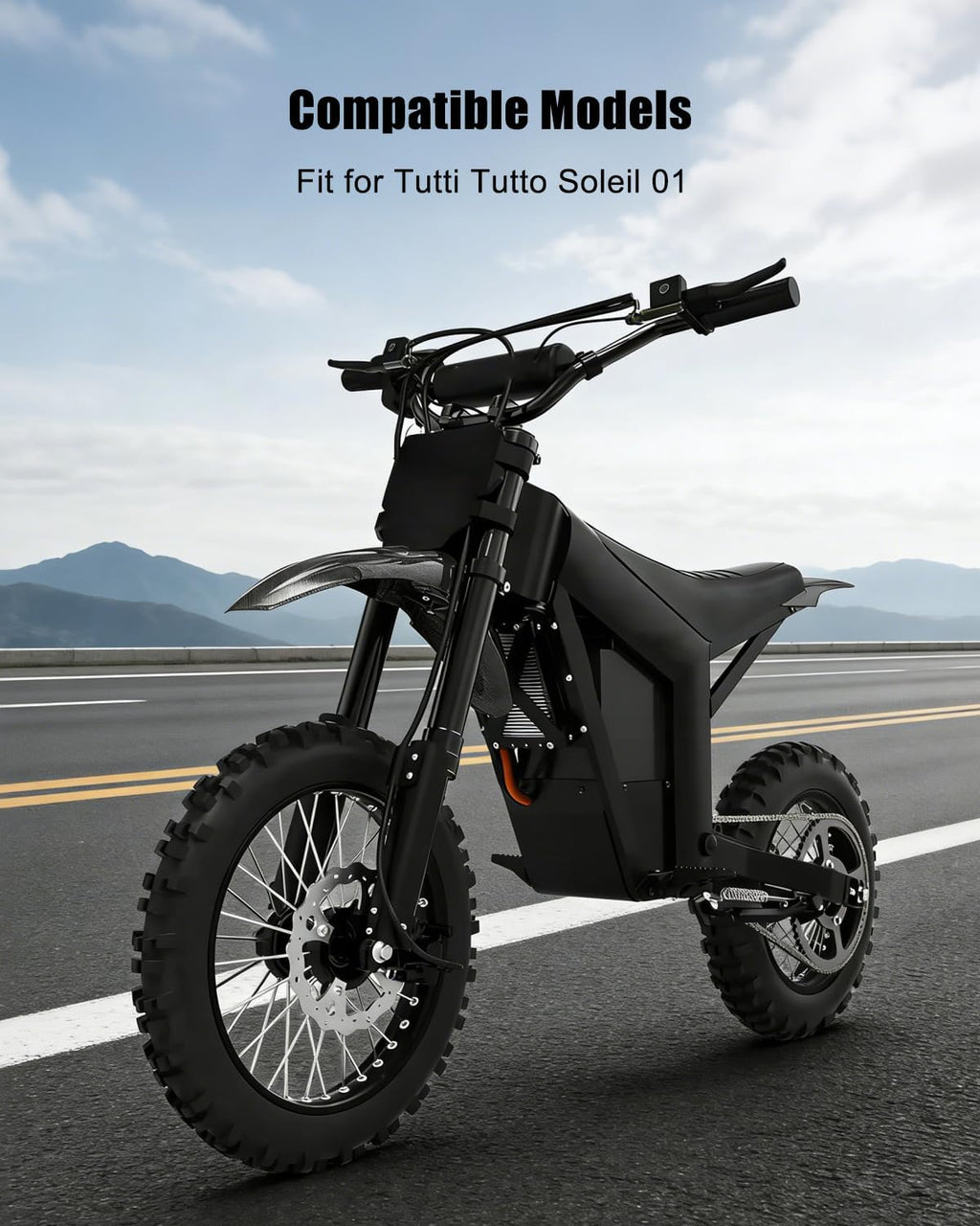 Motorcycle Replacement Seat Cushion Pad Fit for Tutti Tutto Soleil 01, Black Non-Slip Seat Cover
