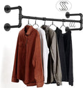 wall mounted clothes rack - 54" industrial pipe, main product view
