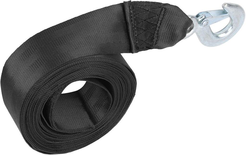 01 Boat Winch Strap, Professional Polyester Boat Winch Strap with Hook, Trailer Wave Runner for Boats Towing Heavy Duty Equipment