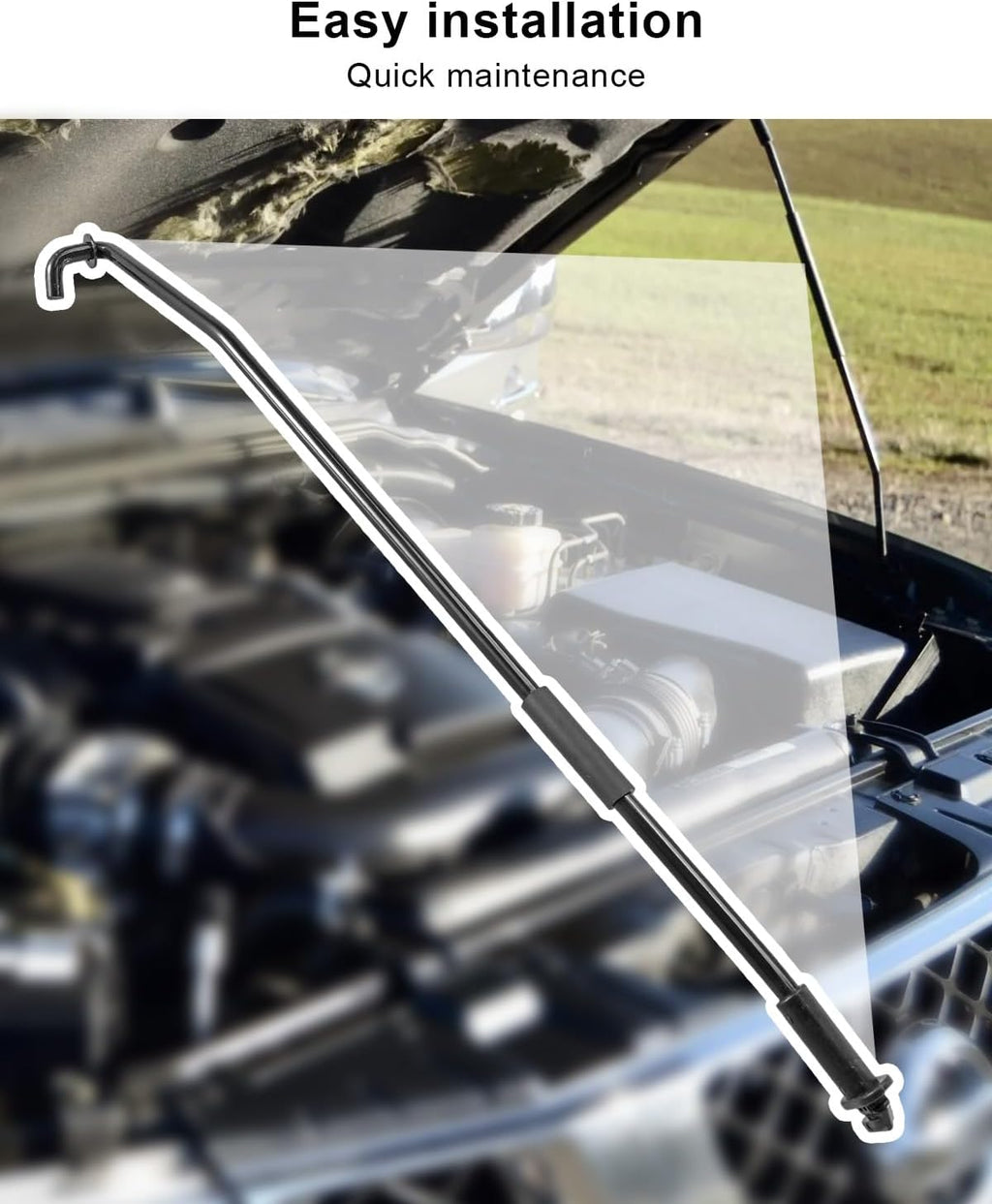 Front Engine Hood Support Rod Fit for Nissan Frontier 2005–2021 Replace 65770EA00A 65770-9BM0B 65770-EA000