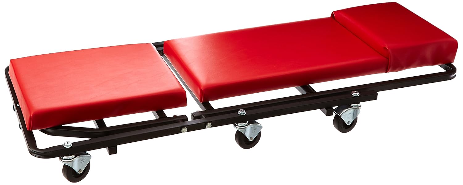 USA Made - Professional 44" Either End Adjustable Creeper (MTL2UP) - by Whiteside Manufacturing