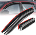Auto Dynasty Set of 4 Carbon Fiber Pattern Window Visors Compatible