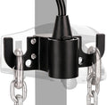 Aluminum Trailer Chain Holder, Trailer Towing Chain Organizer with 7 Way Rv Chain Plug Holder Cover, Heavy Duty Anti-Rust Cable Wire Harness Holder for 2" 2¼" Tongue Jack RV Camper Towing Accessories