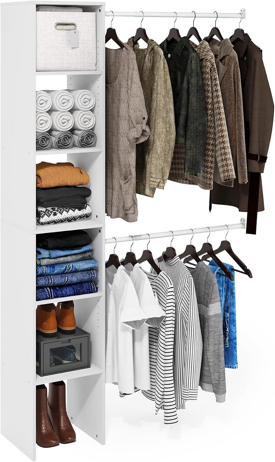 furinno fano closet organizers and storage, 5-tier closet, main product view