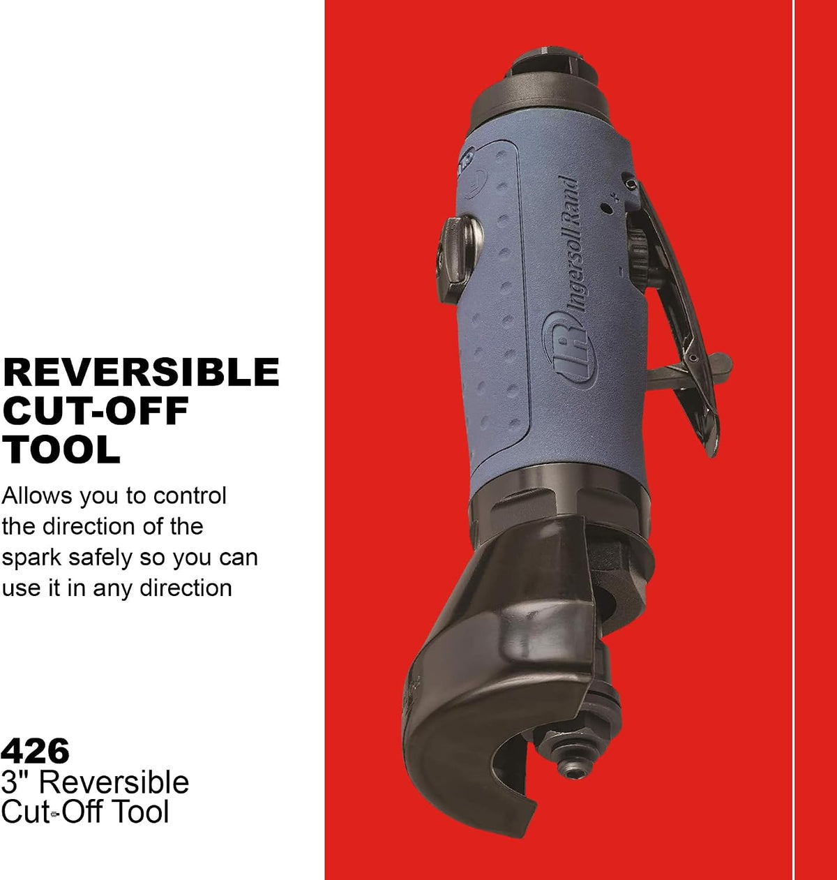 ingersoll rand 426 air reversible cutoff tool shown in use