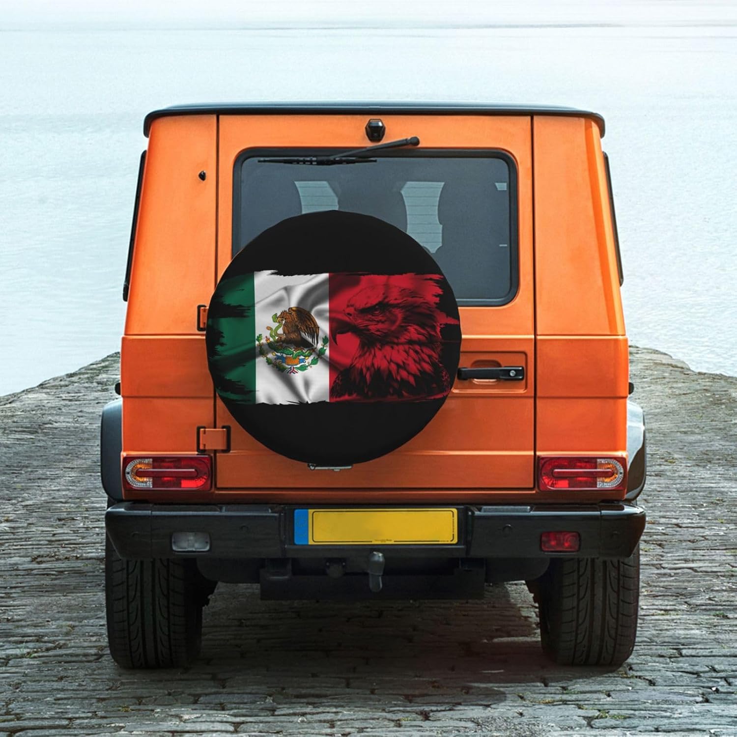 Mexico Eagle Flag Car Tire Dust Cover for Your SUV, Jeep, Rv, Trailer, Truck