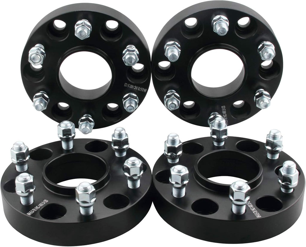 4pc Forged 6x5.5 Hubcentric Wheel Spacers 1 Inch M14x1.5 Studs 78.1mm Hub | Compatible with Chevy GMC 6 Lug 6x139.7 Rim for 1999-2026 Silverado Sierra 1500, 1988-2026 Suburban Yukon, 2019-2026 RAM1500