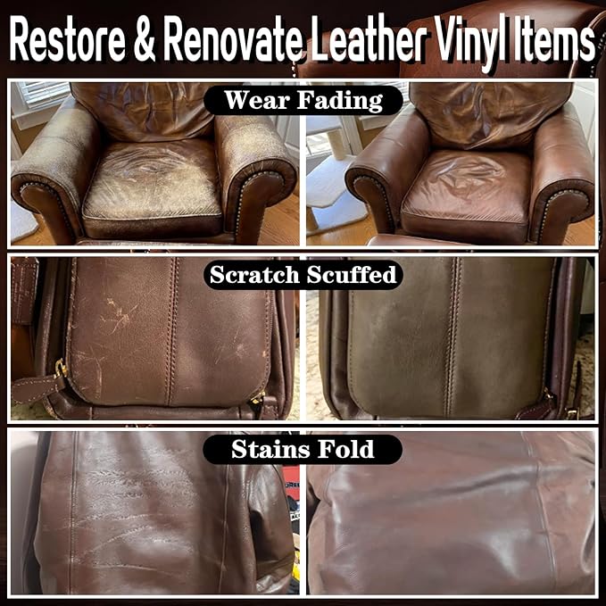Leather Recoloring Balm Black Leather Dye Vinyl Paint Car Interior Seat - Image 2