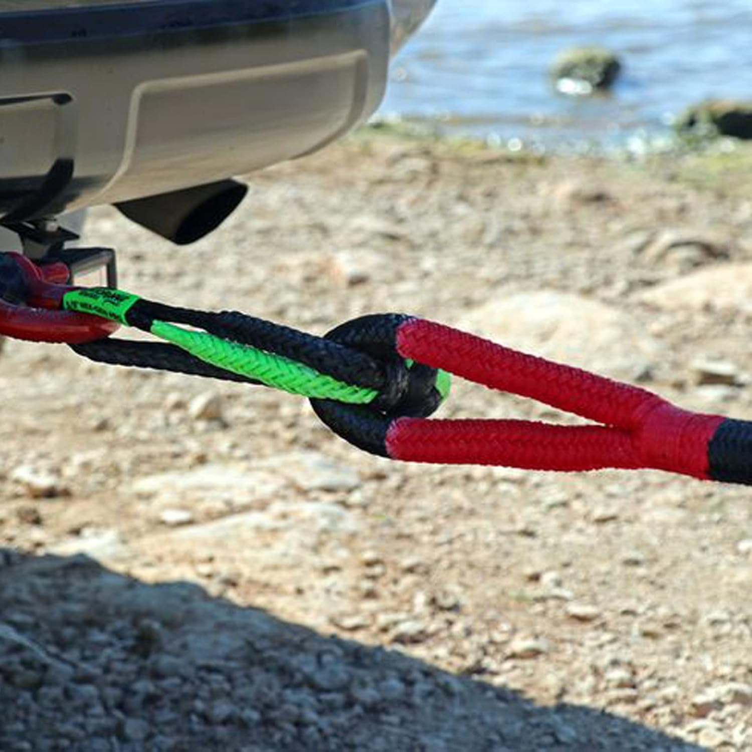 Bubba Rope 176745-PROBB Heavy Duty 7/16" Synthetic Soft Shackle Gator Jaw PRO Breaking Strength of 52300 lb with UHMPE Plasma in Blue and Black, Accessory Ideal for Recovery and Towing Stuck Vehicle