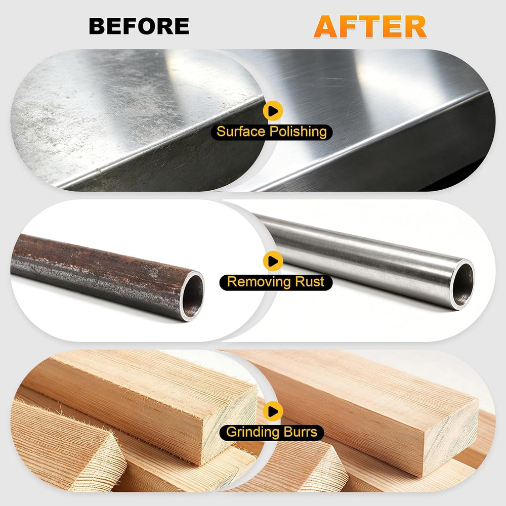 15Pcs 4.5'' Buffing Wheel & Compound Kit, Polishing Wheel for Ang...
