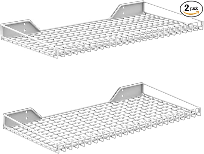 WALMANN 2 Pack Garage Wall Shelf, 23.5" x 12" Wall Mounted Storage Shelves by WALMANN