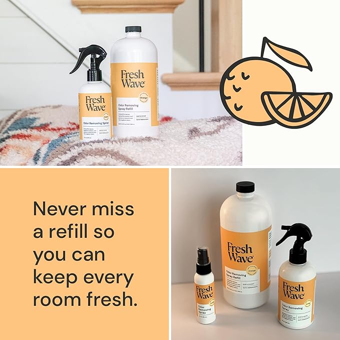 Fresh Wave Orange Odor Eliminator Spray & Air Freshener Refill, 32 fl. oz. - Image 6