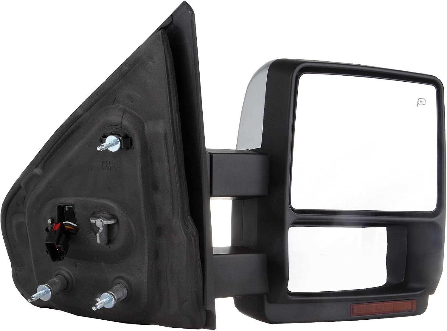 A Pair Heated Towing Mirrors Fits 2004-2015 for Ford for F-150 Pickup Truck, Power Adjusted View Mirror with Turn Signal Indicator