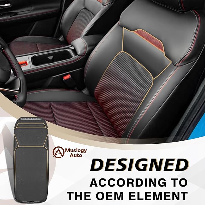 Muslogy Center Console Armrest Cover Compatible - Image 4