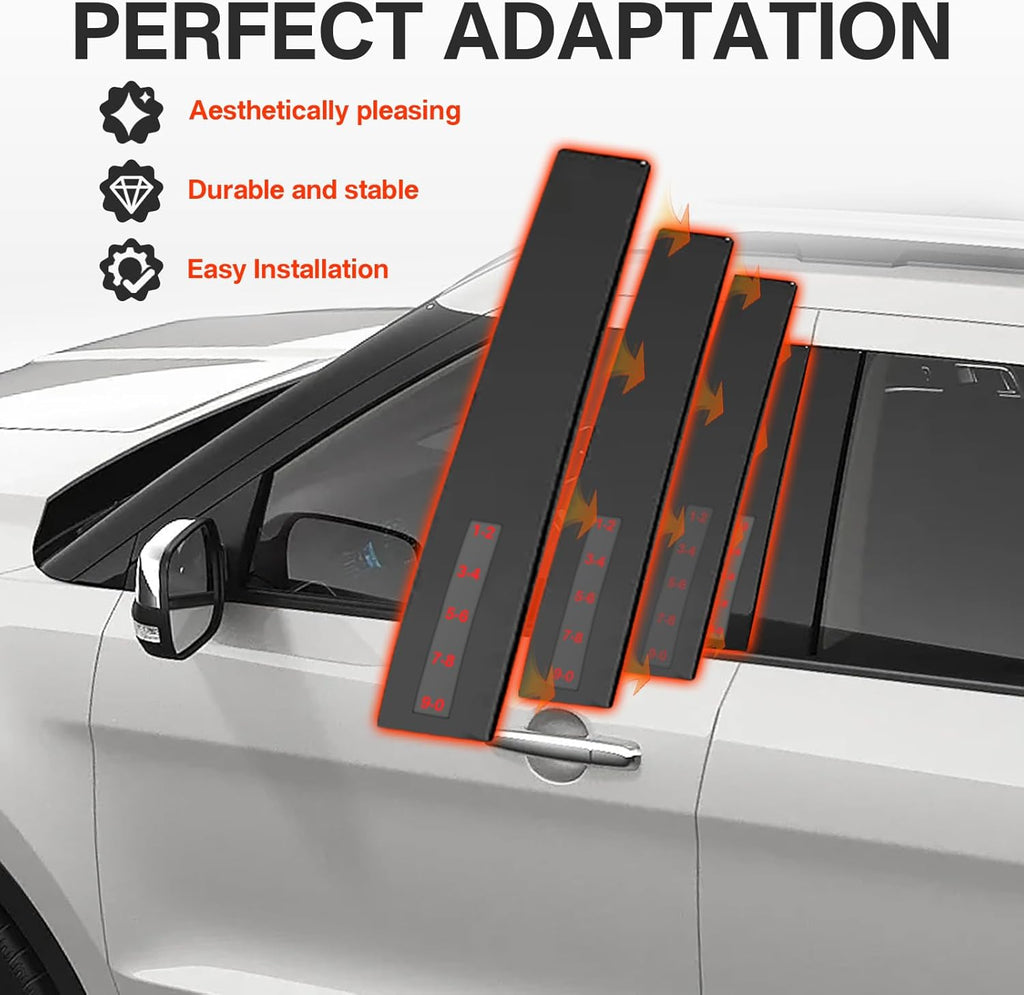 Front Door Keyless Entry Keypad B Pillar Trim Molding Panel Applique Driver Side Replacement Fit for Ford Explorer 2011-2019 Replaces DB5Z-7820555-AC DB5Z-7820555-AB DB5Z7820555AC