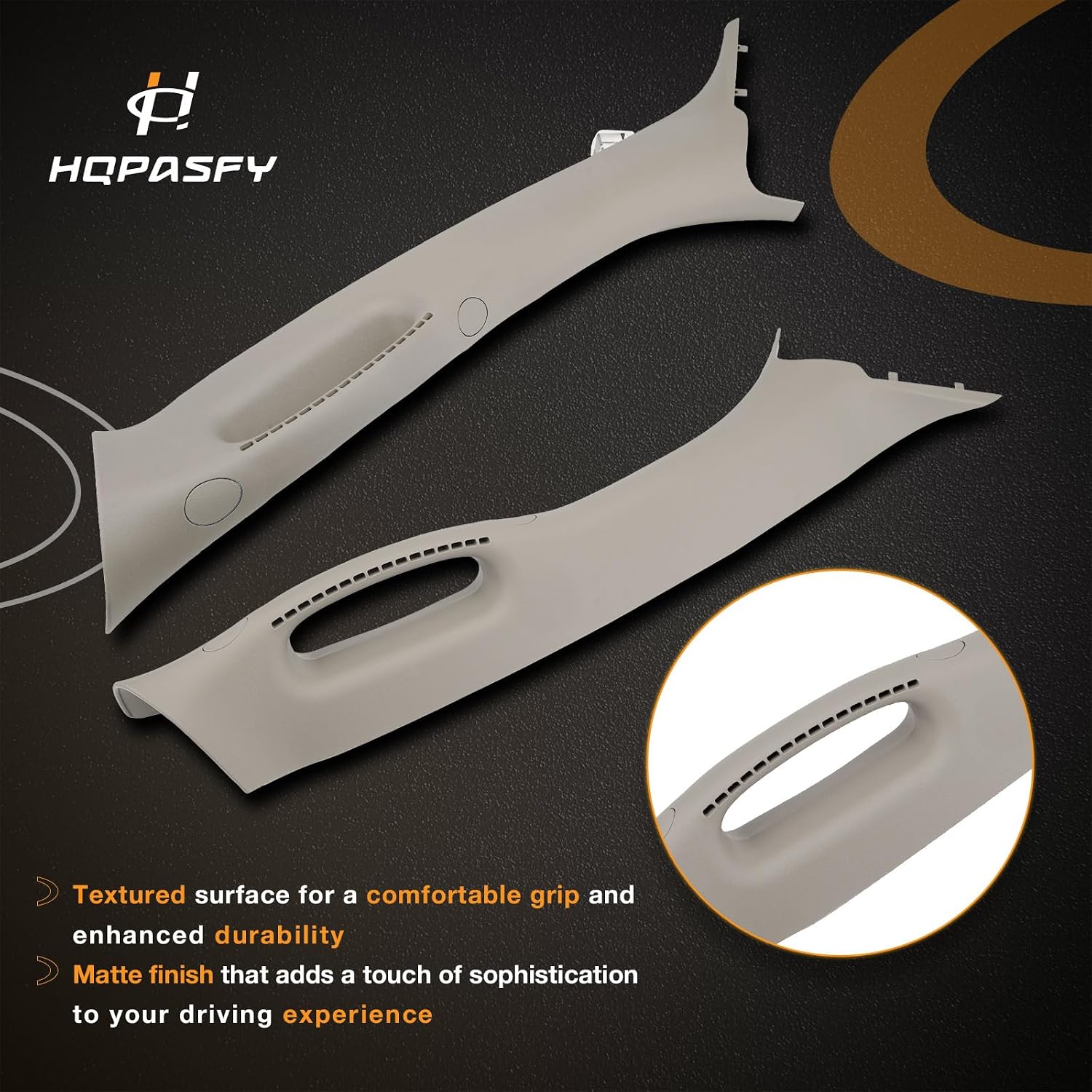 HQPASFY A Pillar Grab Handle Interior Trim (1 Pair), Compatible with 2002-2009 Dodge Ram 1500/2500/3500 Pickup, Replace# 1TE75BD1AA, 1TE74BD1AA Left Right Driver Passenger Side Beige