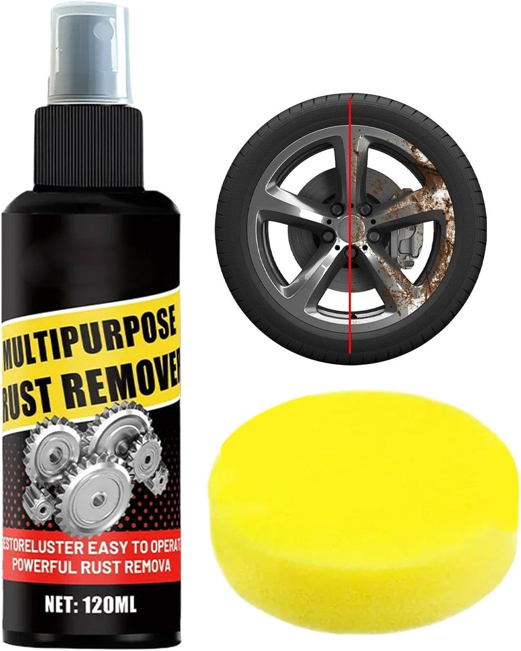 Rust Remover for Car - Bike Chain Rust Removal Agent - Car Brake Disc Lubricant - for Mechanics Shop Guides Bikers Cyclists Drivers Detailers Garage Daily Commute Trucks Sedans RVs SUVs