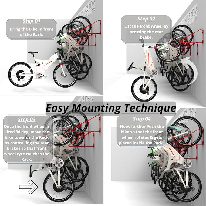 Bike Wall Mount Vertical Hanger - Image 4