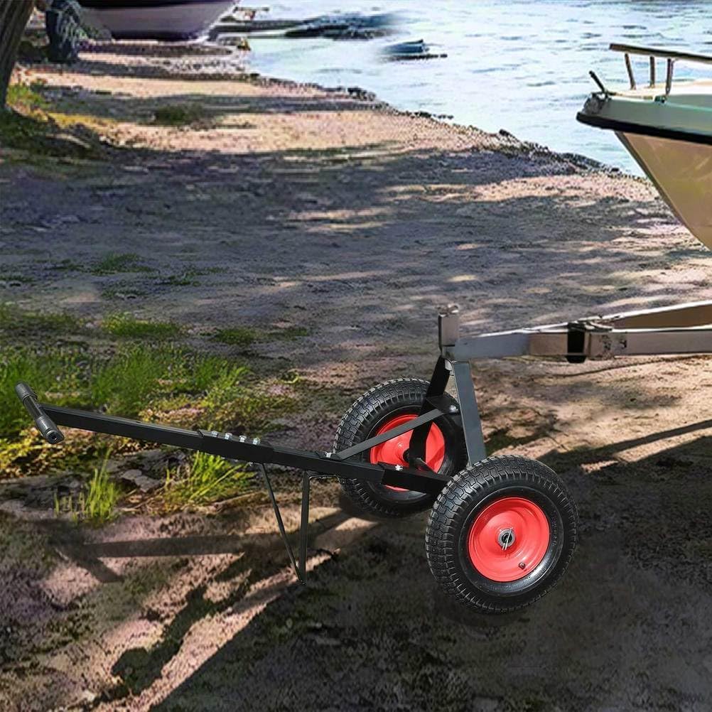 Trailer Dolly with 2" Hitch Ball – 600 LBS Capacity Heavy Duty Steel Trailer Mover with 13" Flat-Free Tires, Wide Wheelbase for Stability, Ideal for RV, Boat, Camper, Jet Ski & Utility Trailers