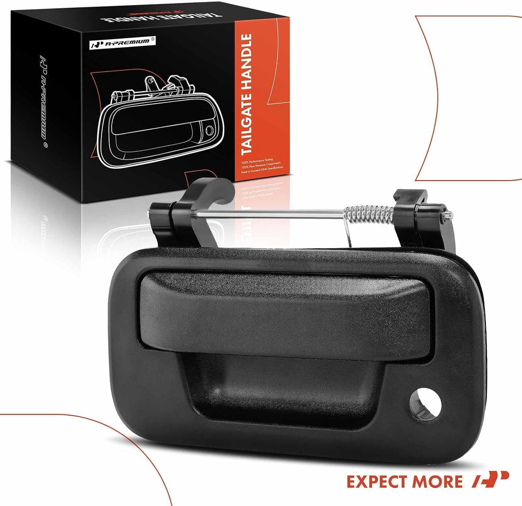 A-Premium Tailgate Handle Liftgate Latch Handle with Keyhole Compatible with Ford F150 2004-2014, F250 F350 F450 F550 Super Duty & Lincoln Mark LT 2006-2008, Replace# 4L3Z-9943400-AAA, 8L3Z-9943400-AA