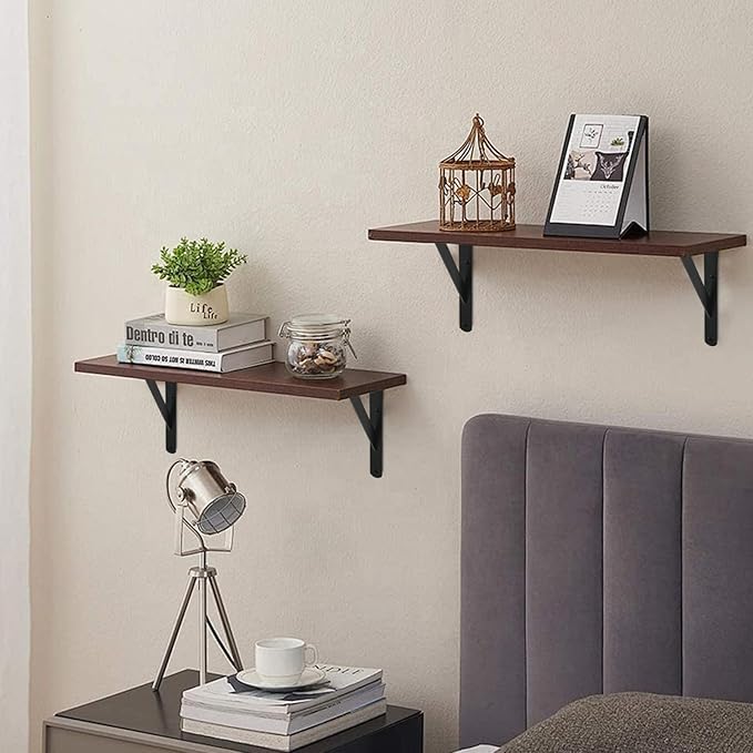 6 Pack L11 x H 8" Black Heavy Duty Shelf Brackets - Image 7