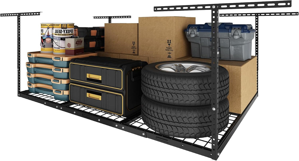 fleximounts 4x6 overhead garage ceiling storage rack organization, main product view