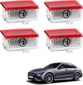 4 Pack Car Door Lights Logo Projector - 4K HD Puddle Lights for A/B/C/E/S/CLA/CLS/GLA/GLB/GLC/GLE/GLS/G/SL-Class/AMG GT 4-Door/V-Class/Metris Series
