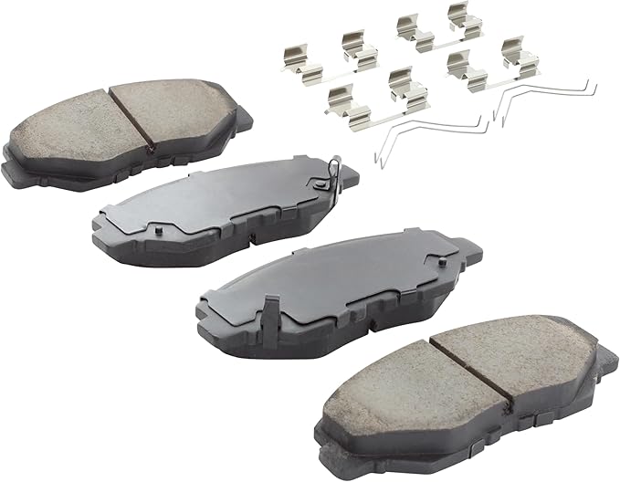 Premium Semi-Metallic Front Brake Pads Compatible - Image 2