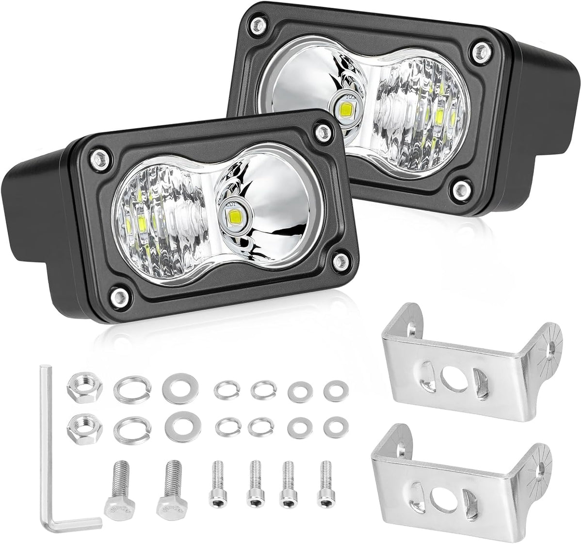 led pods 3 inch 40w cree led off, main product view